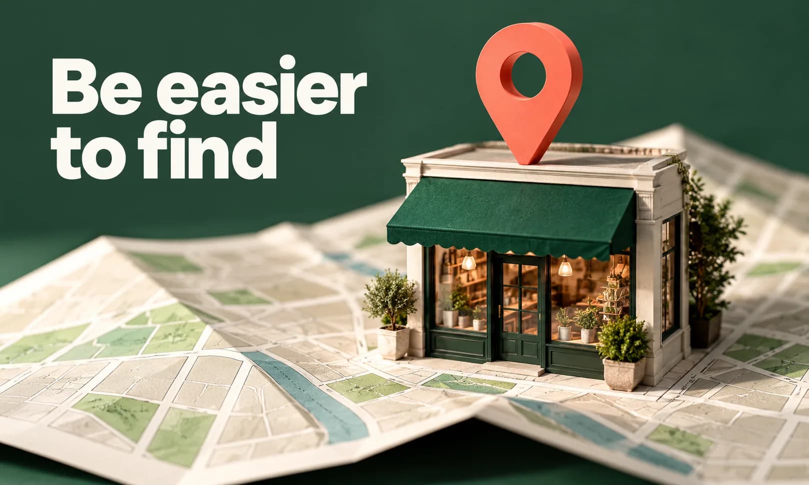 Be easier to find. Generated promotional service illustration; not a client deliverable.