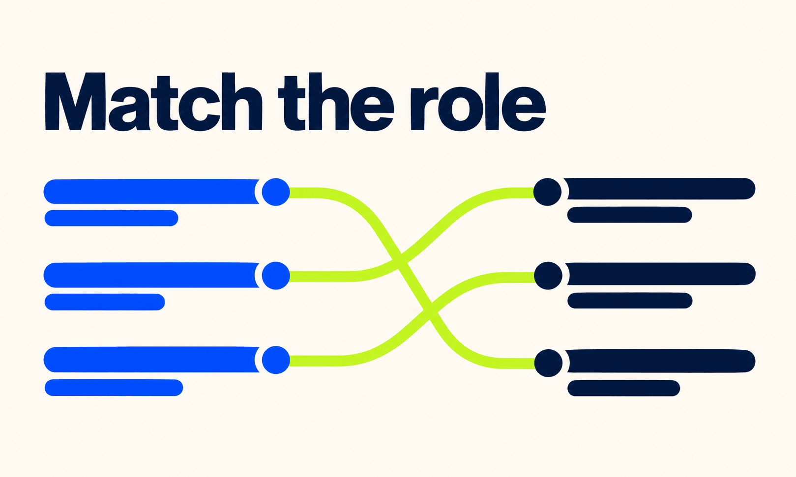 Match the role. Generated promotional service illustration; not a client deliverable.