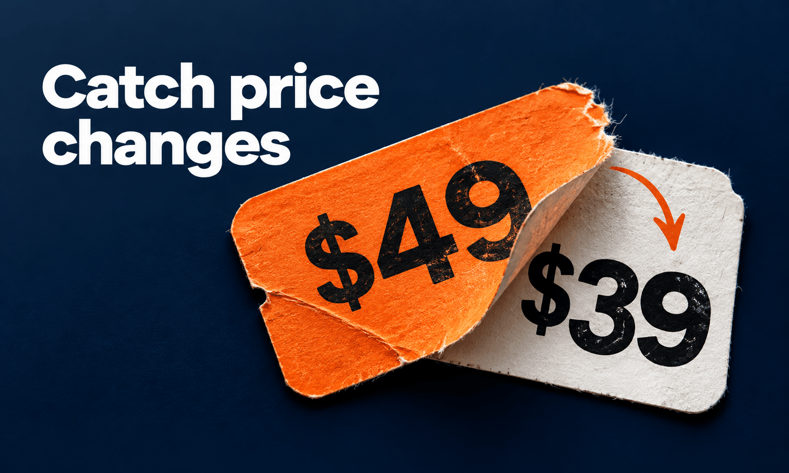 Catch price changes. Generated promotional service illustration; not a client deliverable.