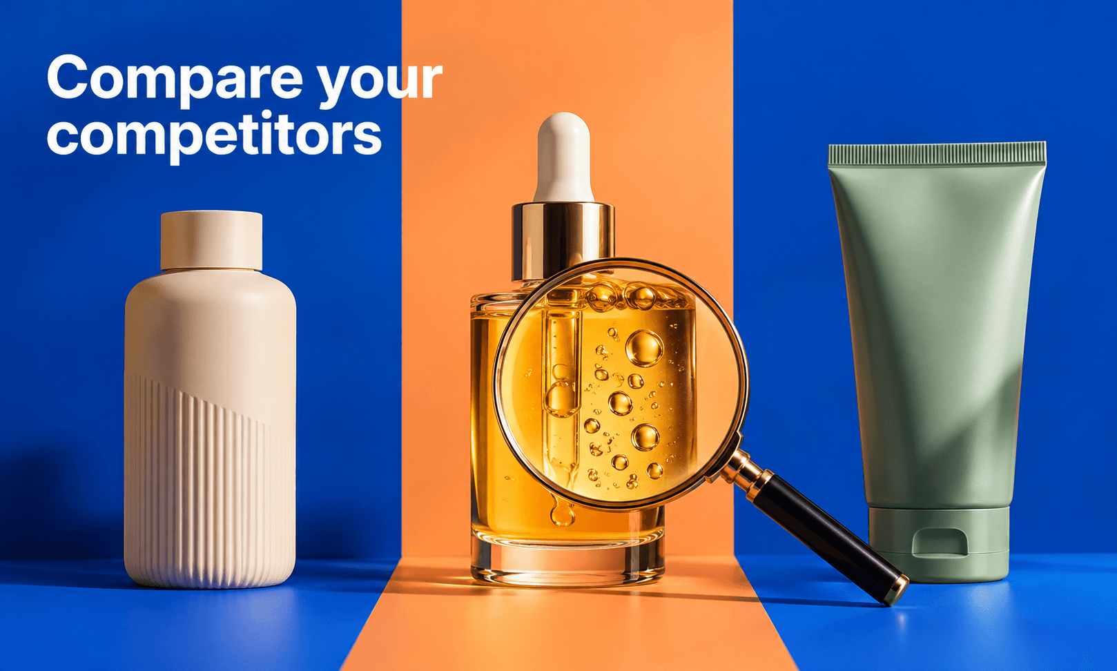Compare your competitors. Generated promotional service illustration; not a client deliverable.