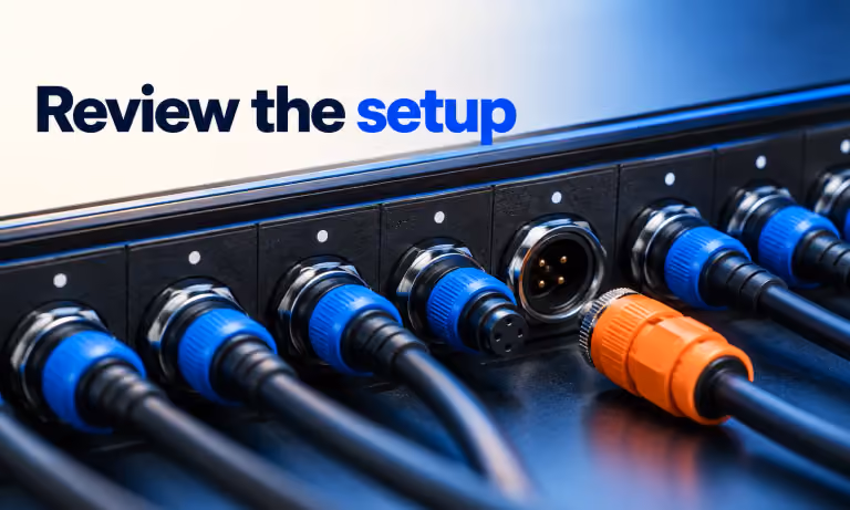 Review the service scope. Generated promotional service illustration; not a client deliverable.